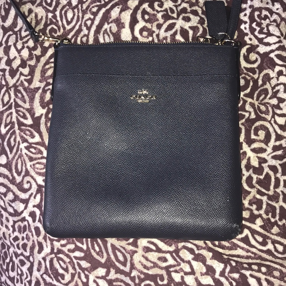 Navy Blue Coach Purse